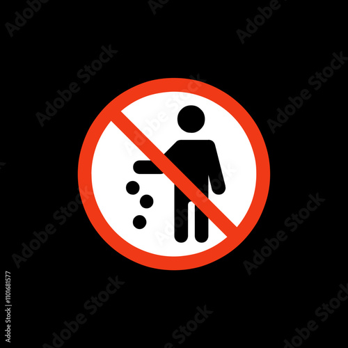 No Littering Symbol
