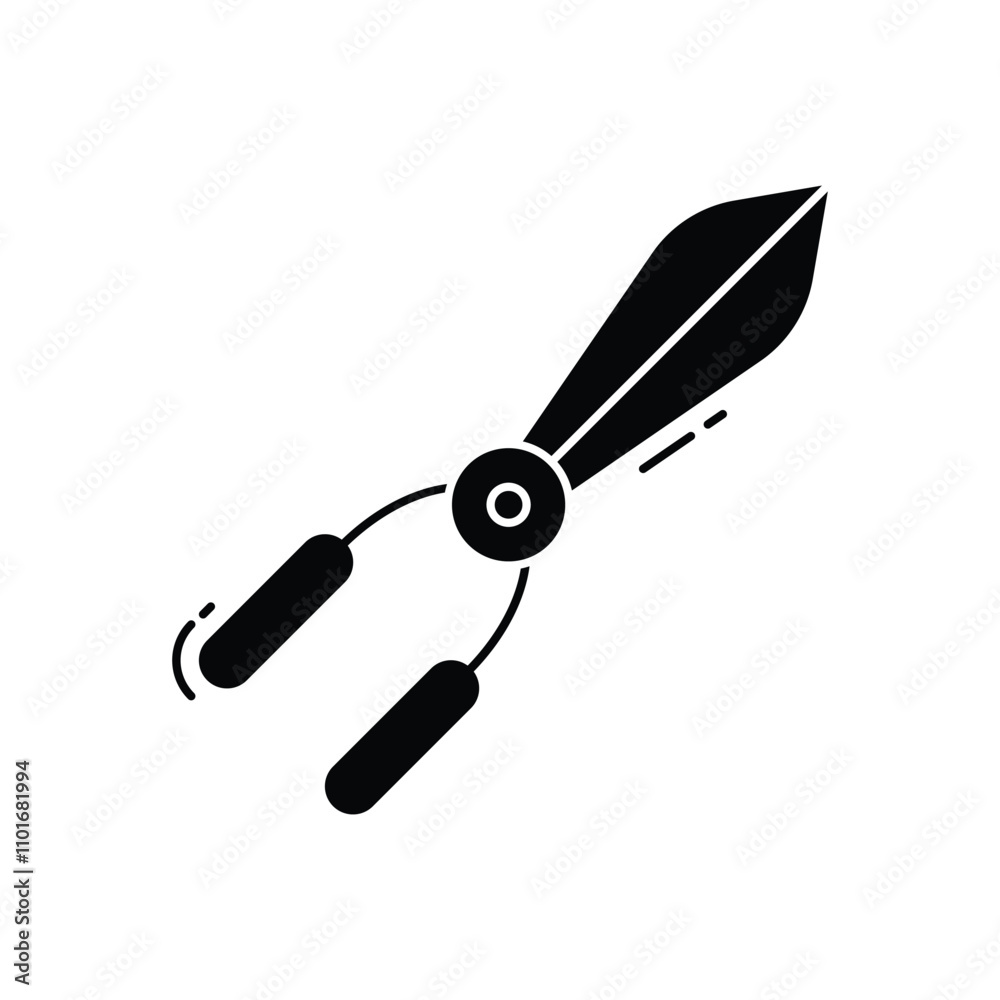 Grass Shears vector icon