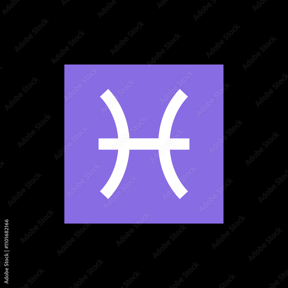 Fototapeta premium Pisces Zodiac Symbol 