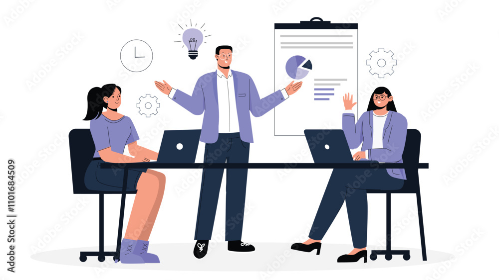 Consulting Concept Illustration Consulting Concept Illustration