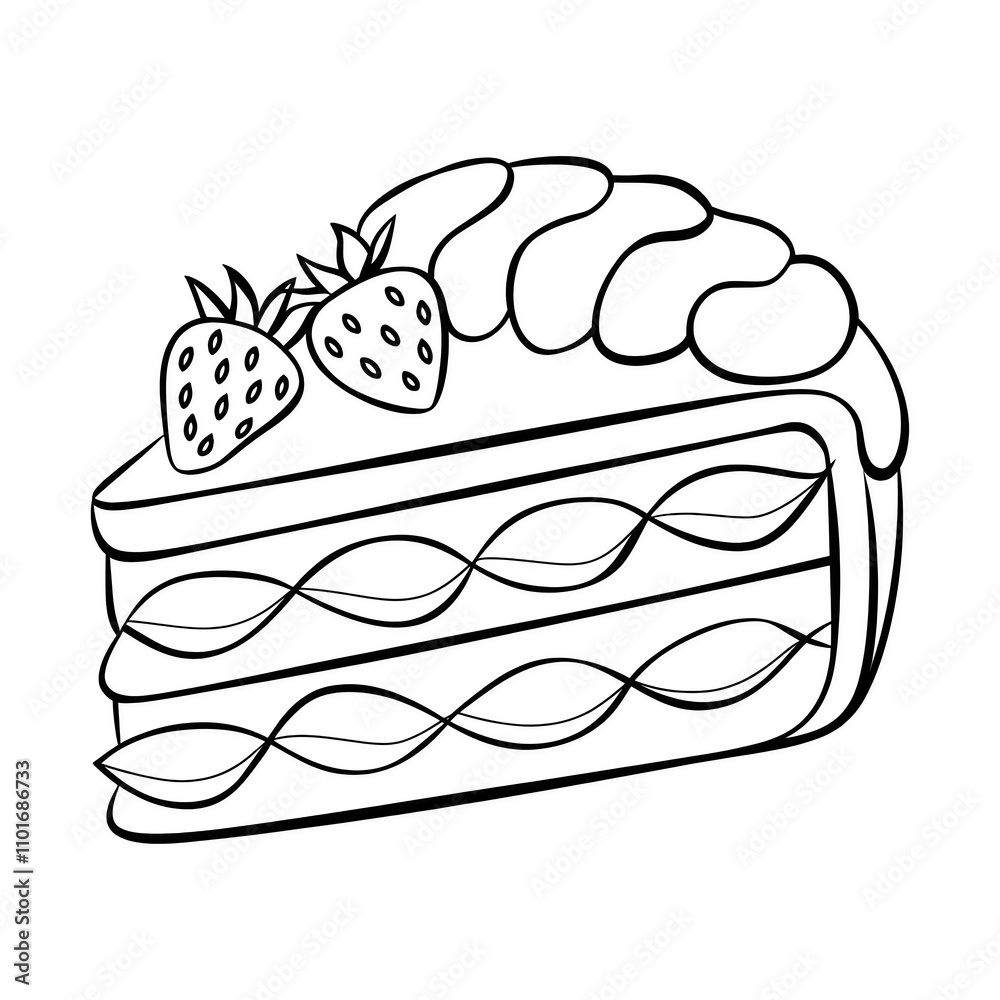 piece of cake coloring piece of cake coloring
