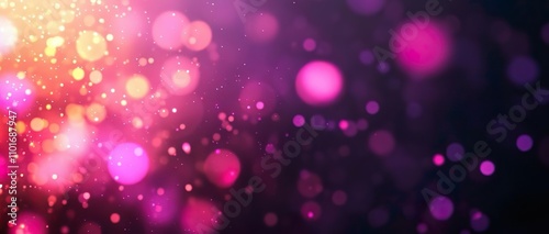 Abstract Colorful Bokeh Light Background. Perfect for use in holiday, celebration, or party-themed designs.