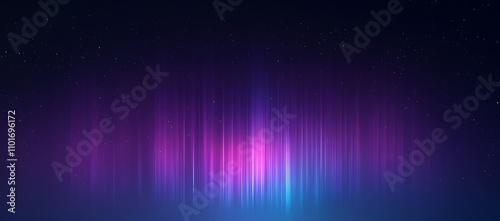 Abstract purple, pink, and blue light streaks on dark background.