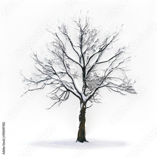 tree in snow