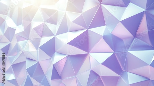 Lavender Low Poly Background: Abstract Geometric Texture