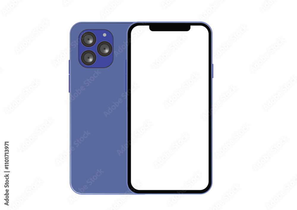 Smartphone. Mobile phone. Telephone. Realistic vector illustration. Smartphone. Mobile phone. Telephone. Realistic vector illustration.