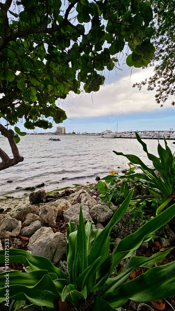 Fototapeta premium Picturesque landscape by the sea