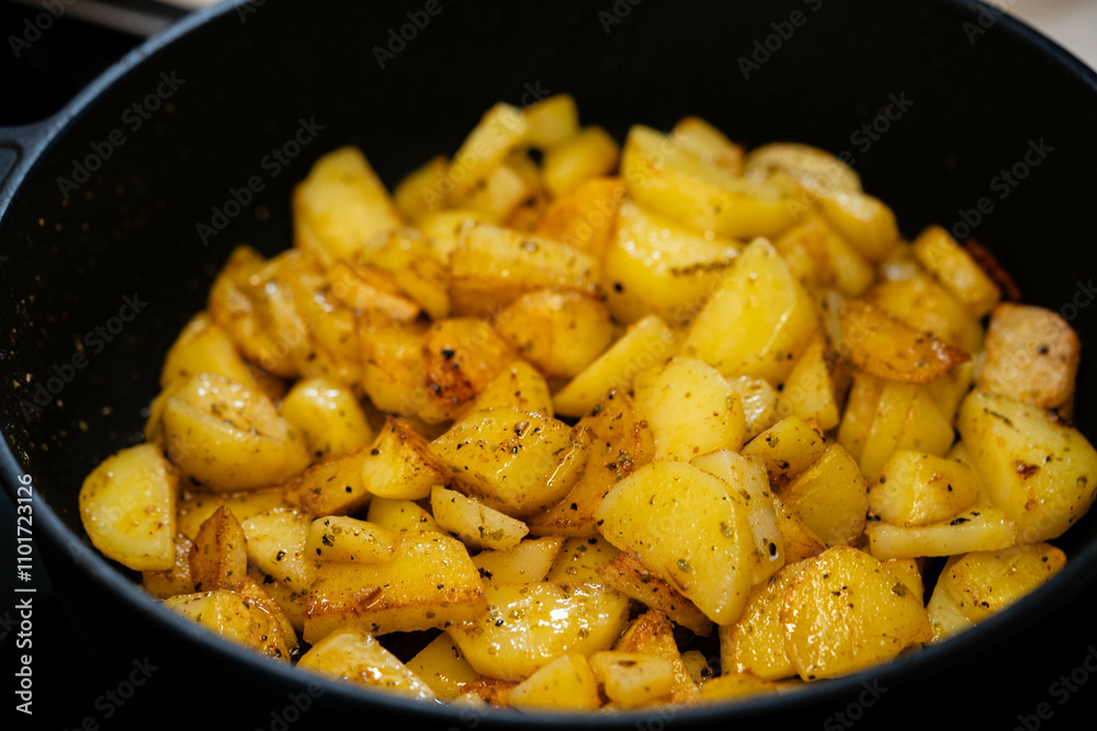 frische Bratkartoffeln mit Zwiebeln uns Speck frische Bratkartoffeln mit Zwiebeln uns Speck
