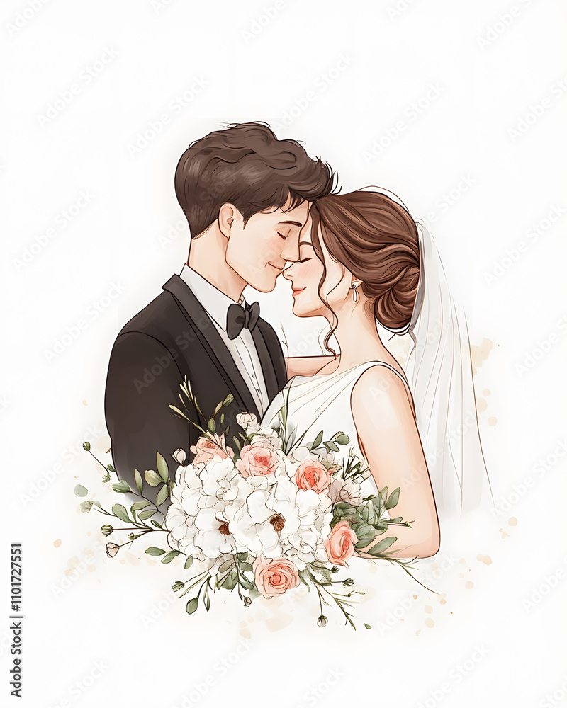 Wedding photos with a clean background for free space for text. For use with advertising banners for weddings or Valentine's Day. Wedding photos with a clean background for free space for text. For use with advertising banners for weddings or Valentine's Day.