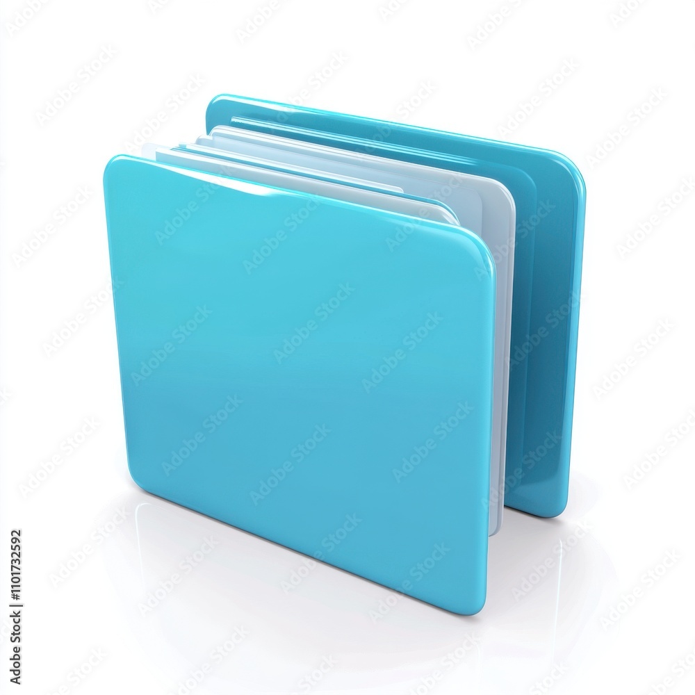 A set of stylish blue folders stacked together, representing organization and efficiency in an office setting. A set of stylish blue folders stacked together, representing organization and efficiency in an office setting.