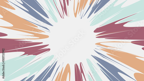 Abstract Burst Pattern – Dynamic Retro Style Design