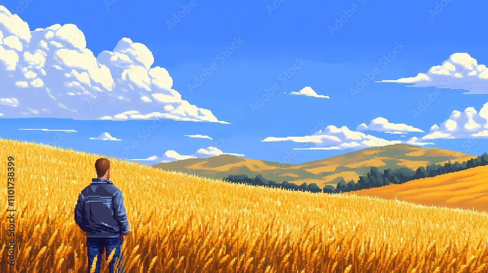 A simple and iconic depiction of a rural resident, emphasizing rustic charm and authenticity, ideal for versatile creative designs A simple and iconic depiction of a rural resident, emphasizing rustic charm and authenticity, ideal for versatile creative designs