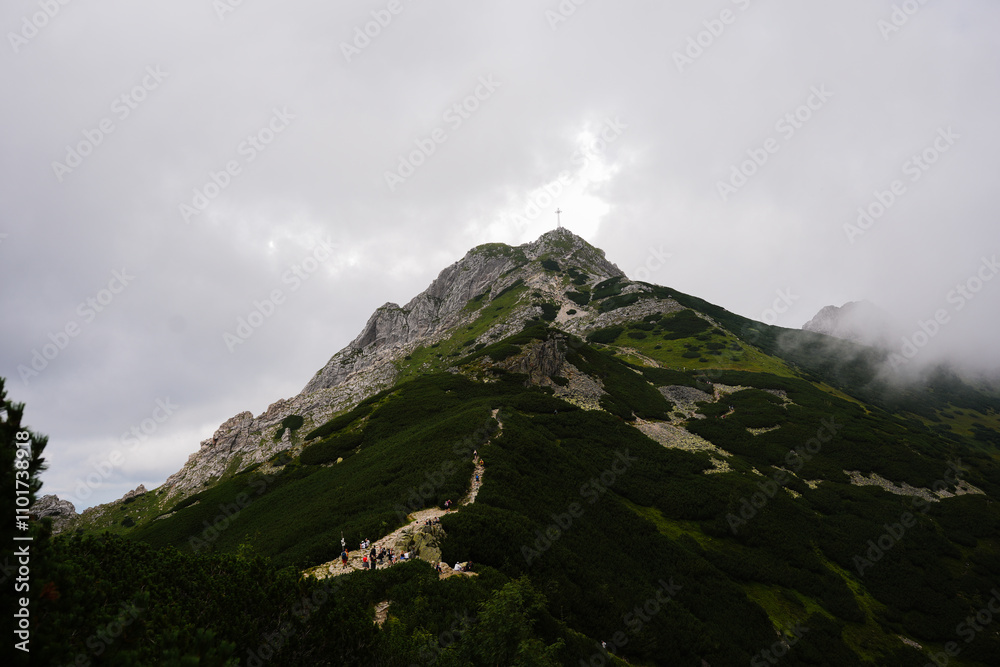 clouds over mountain