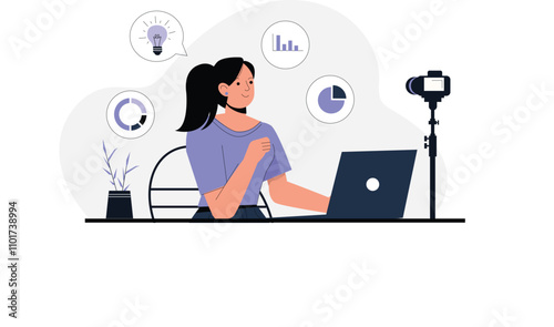 Blogging Concept Illustration