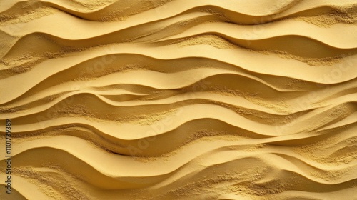 Captivating Golden Sand Dune Patterns in Natural Abstraction