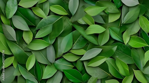 Wallpaper Mural Geometric Leaf Pattern with Fresh Green Tones for Natural Background Design Torontodigital.ca