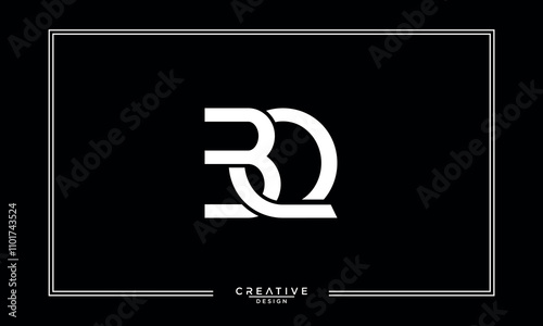 BQ, QB, B, Q, Abstract Letters Logo Monogram