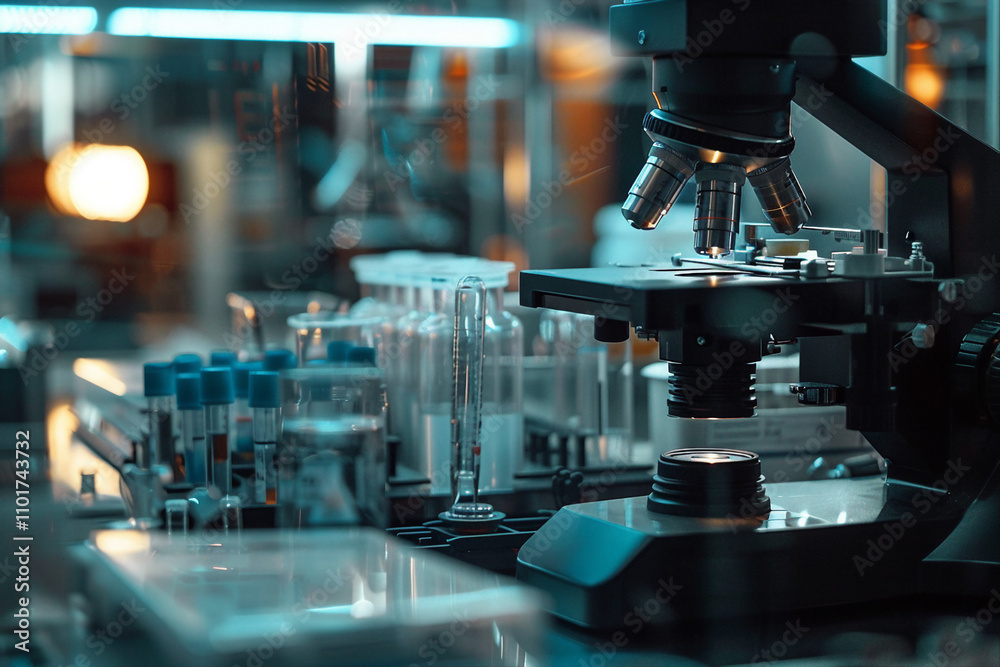 Generative AI Scientist Conducting Advanced Research in Futuristic Laboratory Setting Generative AI Scientist Conducting Advanced Research in Futuristic Laboratory Setting