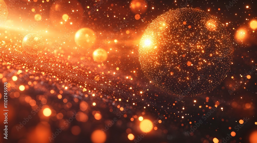 Glossy Abstract Background Light Particles Futuristic Glow Ample Copy Space for Sci-Fi Day Advertisements Glossy Abstract Background Light Particles Futuristic Glow Ample Copy Space for Sci-Fi Day Advertisements