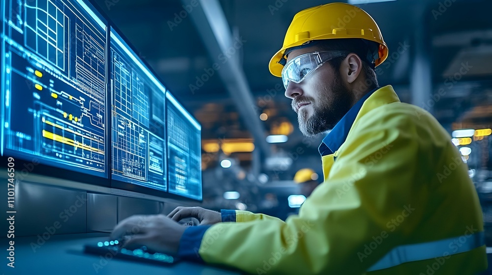 Candid Engineers Using Smart Monitoring Systems in Data Center with Copy Space for Branding Candid Engineers Using Smart Monitoring Systems in Data Center with Copy Space for Branding