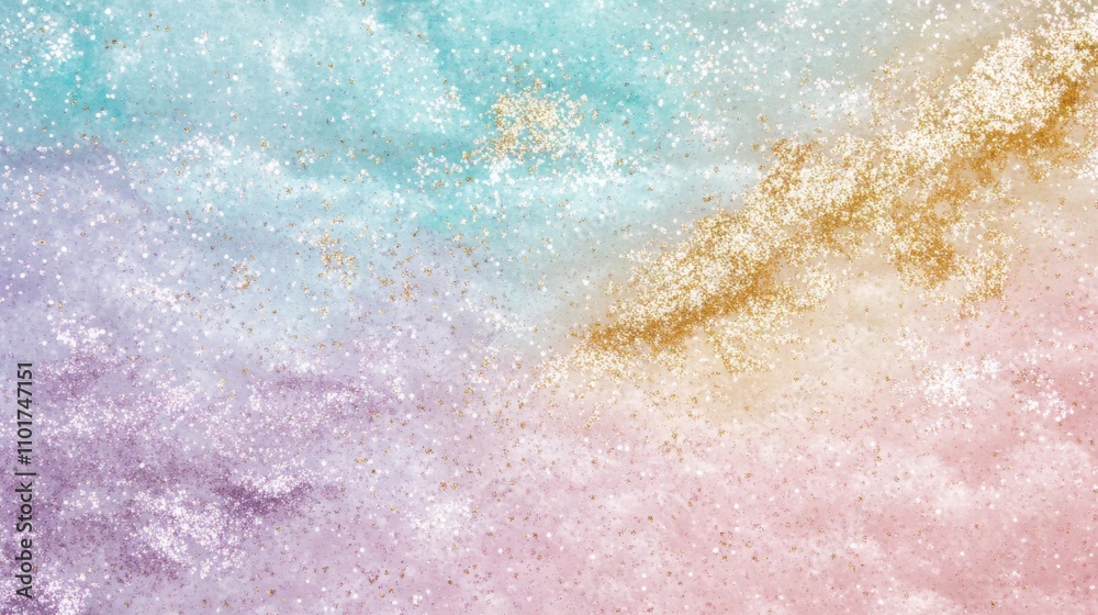 Obraz premium Pastel Pink, Purple, Teal Glitter Background Texture Design