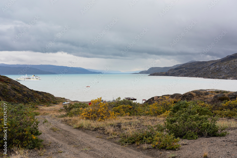 Hills and mountains on the Arctic Circle Trail which links Kangerlussuaq and Sisimiut, Greenland