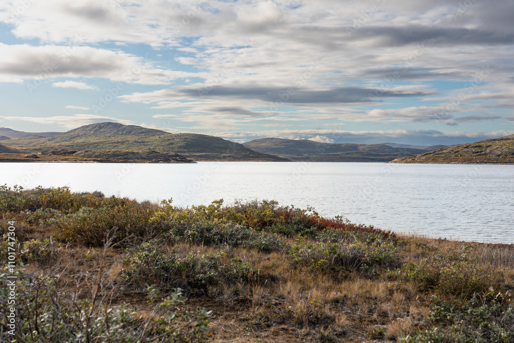 Hills and mountains on the Arctic Circle Trail which links Kangerlussuaq and Sisimiut, Greenland Hills and mountains on the Arctic Circle Trail which links Kangerlussuaq and Sisimiut, Greenland