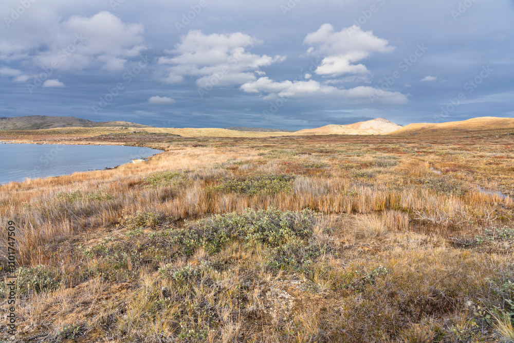 Hills and mountains on the Arctic Circle Trail which links Kangerlussuaq and Sisimiut, Greenland Hills and mountains on the Arctic Circle Trail which links Kangerlussuaq and Sisimiut, Greenland