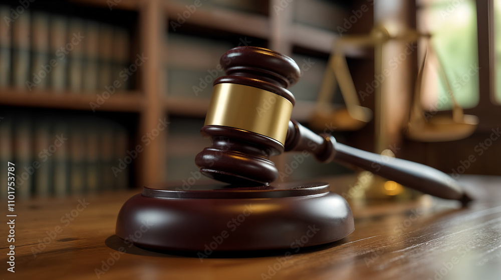 Close-Up of a Judge's Gavel in a Courtroom Close-Up of a Judge's Gavel in a Courtroom