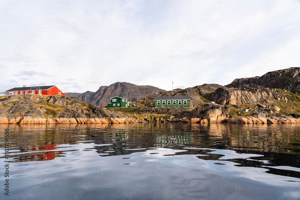 Hills and mountains on the Arctic Circle Trail which links Kangerlussuaq and Sisimiut, Greenland