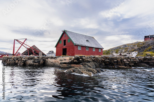 Obraz na płótnie Assaqutaq, abandoned village in Western Greenland w salonie