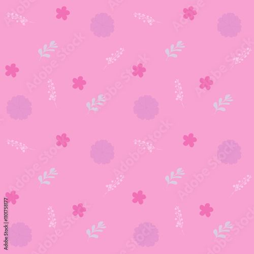 pink background cute pattern