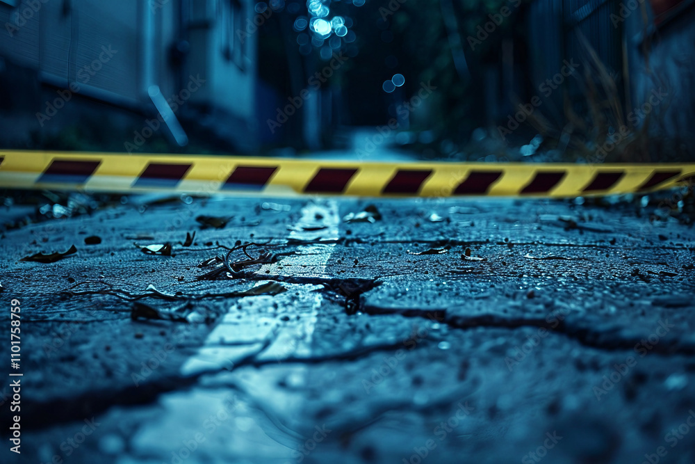 Intense Investigative Team Examining Crime Scene with Neon Lighting city crime mudrer accident, Generative AI Intense Investigative Team Examining Crime Scene with Neon Lighting city crime mudrer accident, Generative AI