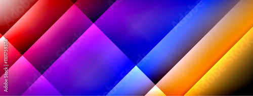 Colorful gradient with lines made of shadow and light. Creative background