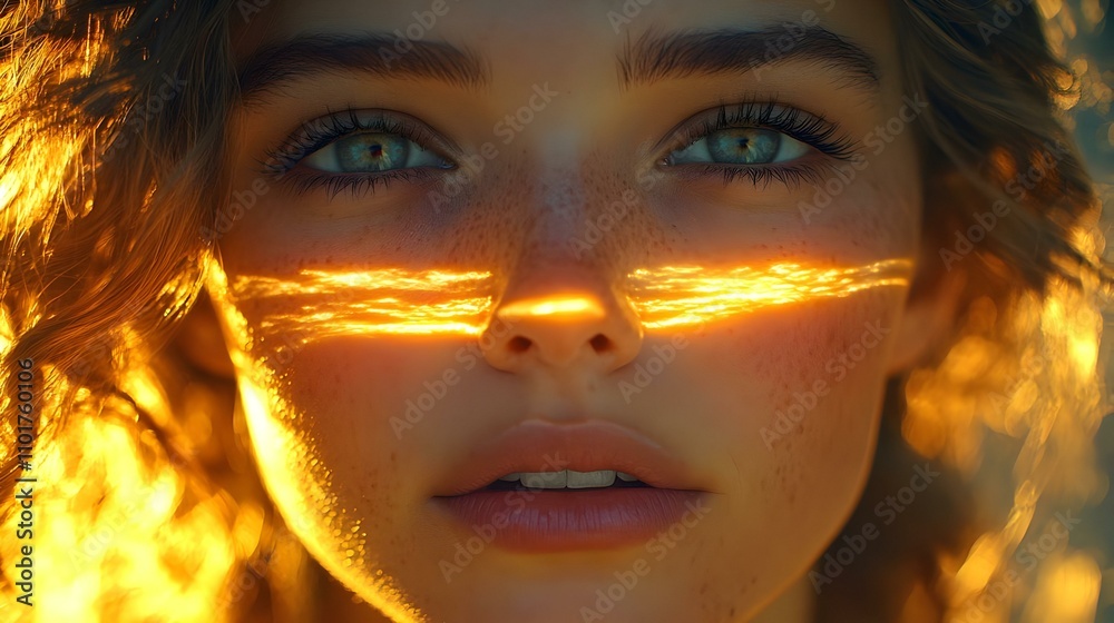 Intimate Close Up Person's Face Light Reflection Moment Clarity Epiphany Copy Space Stock Photo Intimate Close Up Person's Face Light Reflection Moment Clarity Epiphany Copy Space Stock Photo