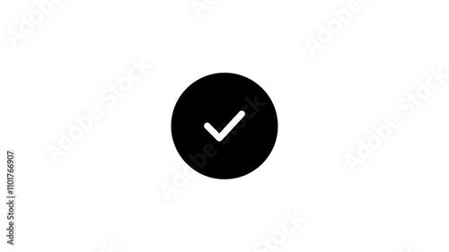 Checkmark icon animation. Checkmark icon.