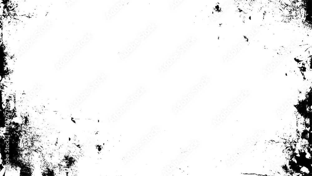 Fototapeta premium Grunge overlay scratches dirty texture background vector. Grunge black and white pattern.