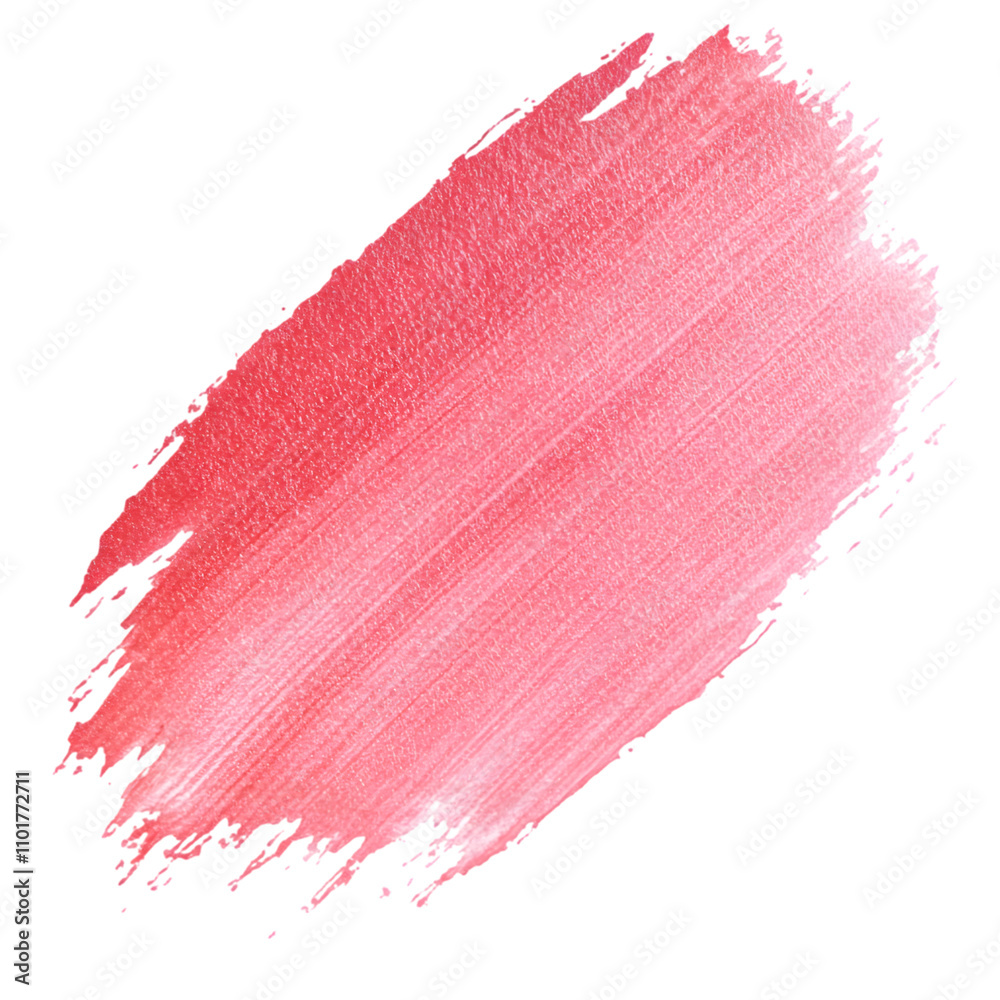 Pink Watercolor Brush Stroke: Abstract Free-Flowing Thick Stroke with Rough Texture on Transparent Background Pink Watercolor Brush Stroke: Abstract Free-Flowing Thick Stroke with Rough Texture on Transparent Background