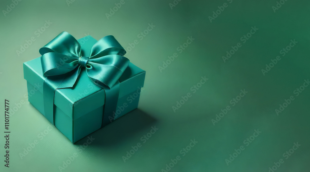 glossy blue gift box with matching bow – transparent design glossy blue gift box with matching bow – transparent design