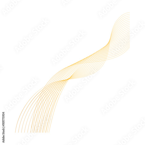 Gold Wavy Line