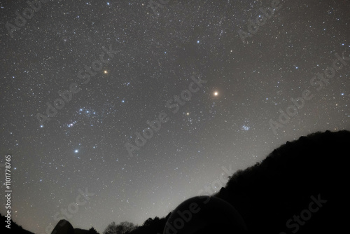 Fototapeta Naklejka Na Ścianę i Meble -  Pleiades, Taurus, and Orion