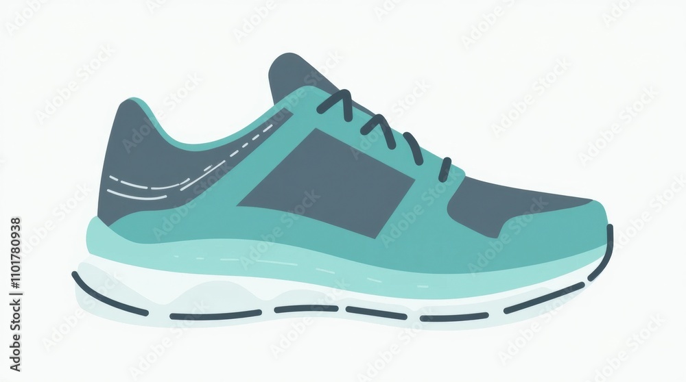 Two-Tone Running Shoe Icon Two-Tone Running Shoe Icon