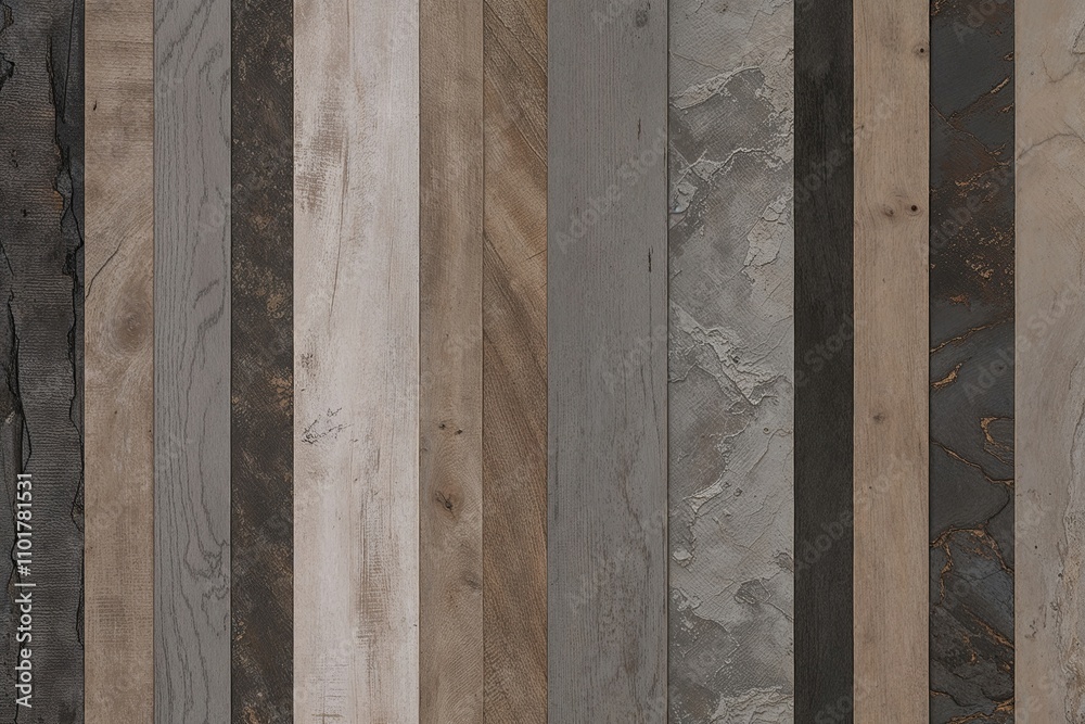 Rustic Handmade Grey Abstract Veneer with Textured Earth Elements Rustic Handmade Grey Abstract Veneer with Textured Earth Elements