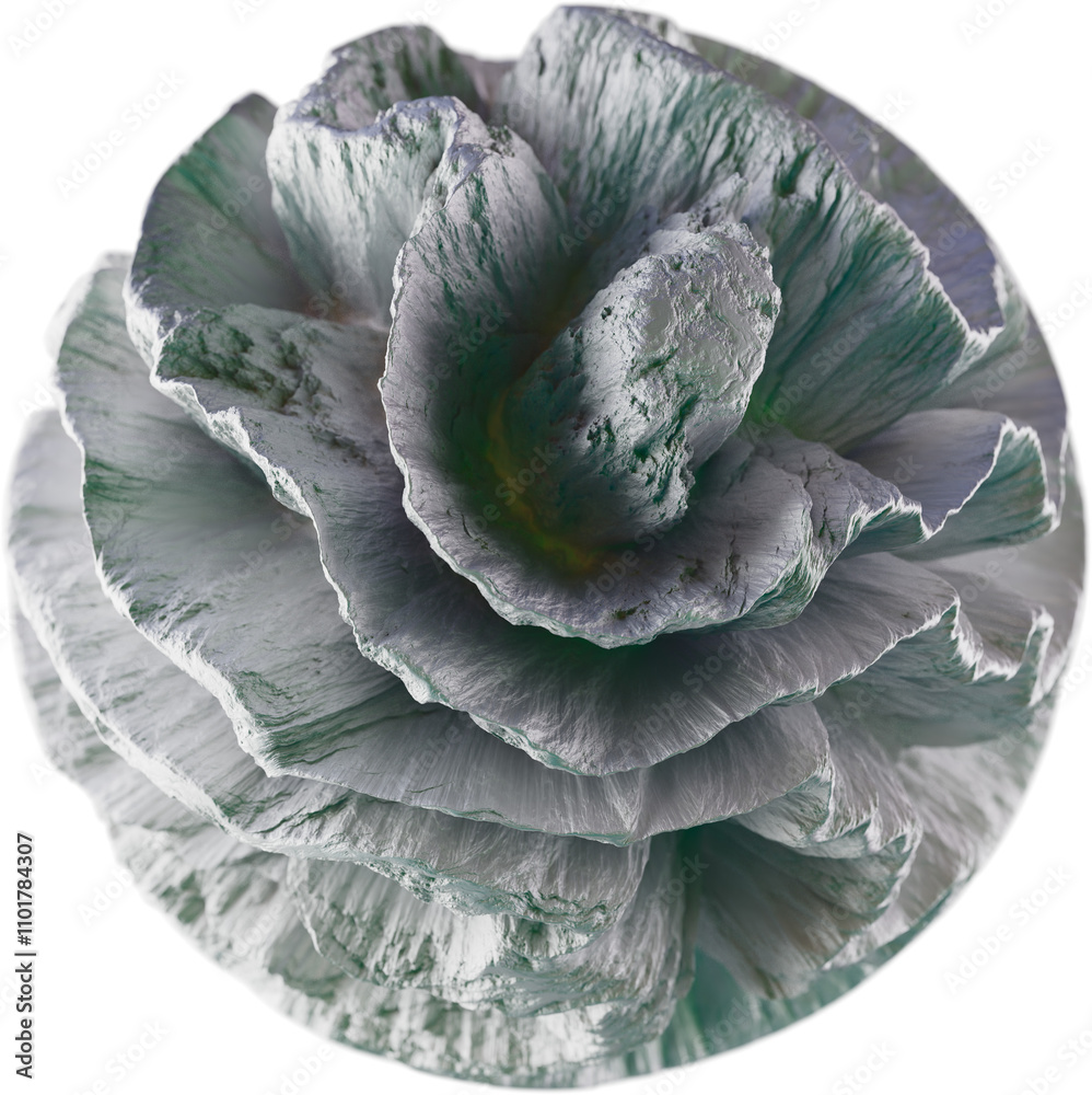 Fototapeta premium 3d spherical abstract displacement surface deformation shape