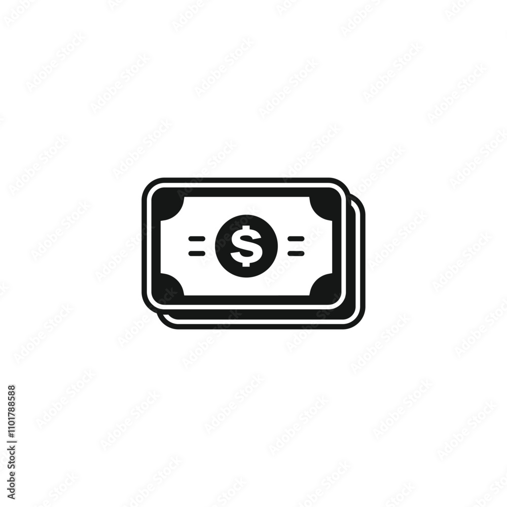 Money dollar icon template vector illustration Money dollar icon template vector illustration