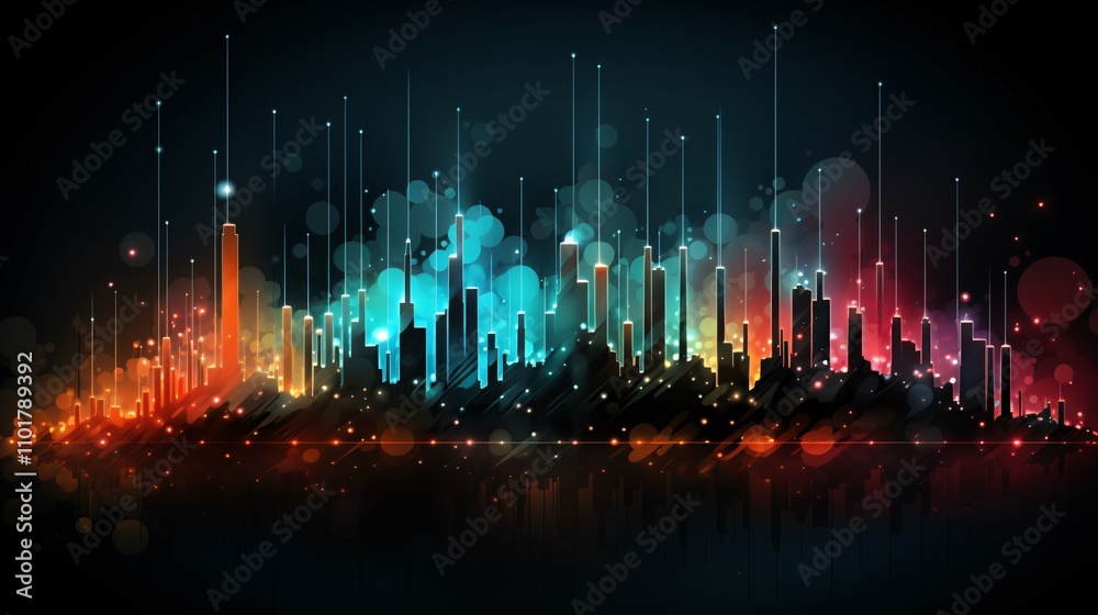 Full internet signal strength bars in a digital network illustration Full internet signal strength bars in a digital network illustration