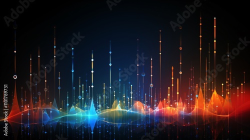 Full wireless signal strength bars in a network illustration