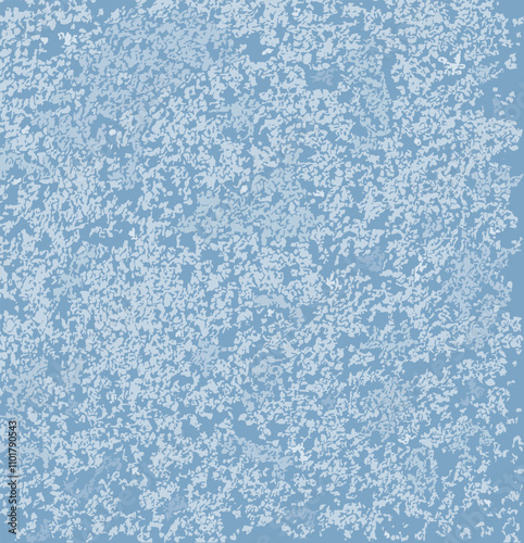 Abstract vector frosty texture background. Rough grungy pattern with white overlay particles, for creating a cold chill feeling in winter designs and illustrations