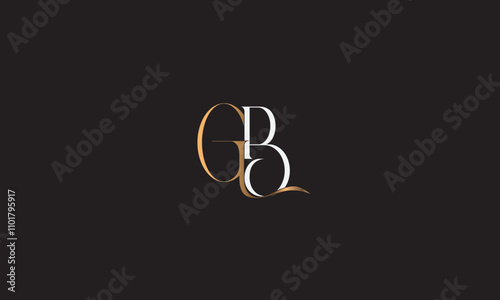 GB, BG, B, G Abstract Letters Logo Monogram	