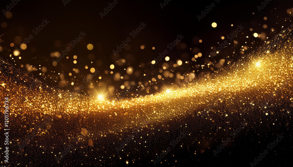 Obraz premium Gradient bulu glowing particles background